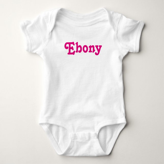 Bekleidungsbaby Ebony Baby Strampler (Vorderseite)