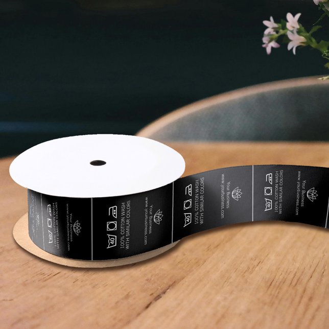 Bekleidungsetiketten Pflegelogos aus Baumwolle sch Satinband (Von Creator hochgeladen)