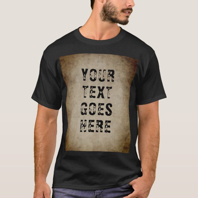 Bekleidungskleidung für Männer, trendy gestörter T T-Shirt (Vorderseite)