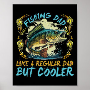 Bekleidungsmännchen Fischen Vater wie ein regelmäß Poster