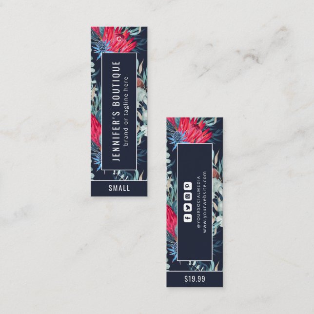 Bekleidungsmarken Botanischer Preis für kleine Unt Telefonnummerkarte (Vorne/Hinten)