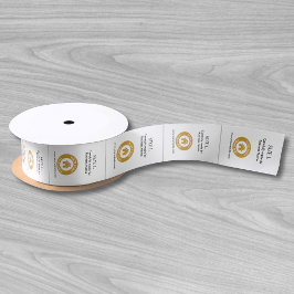 Bekleidungsmarken für benutzerdefinierte Logos Wei Satinband