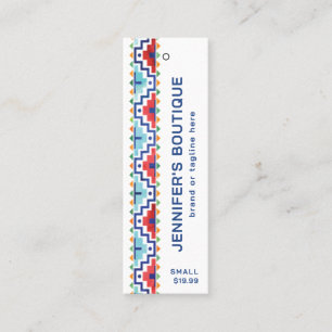 Bekleidungsmarken für kleine Unternehmen - Tribal- Telefonnummerkarte