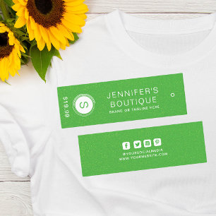 Bekleidungsmarken Grün für kleine Unternehmen Telefonnummerkarte