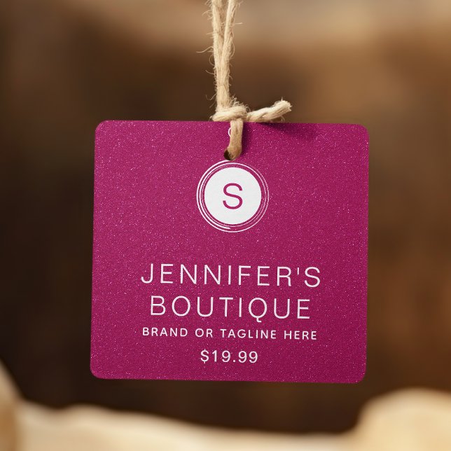 Bekleidungsmarken Kleine Unternehmen Hot Pink Glit Telefonnummerkarte (Von Creator hochgeladen)