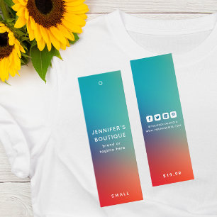 Bekleidungsmarken Kleine Unternehmen Moderne Abstr Telefonnummerkarte