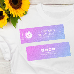 Bekleidungsmarken Kleine Unternehmen Pink Blue Whi Telefonnummerkarte