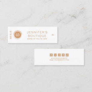 Bekleidungsmarken Kleine Unternehmen - Preisschild Telefonnummerkarte