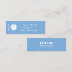 Bekleidungsmarken Small Business Blue Price Tags