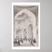 Bekleidungsmarkt in Isfahan, von "Voyage Pittoresq