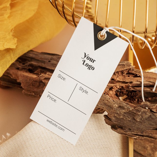 Bekleidungspreis Tag Business Danke Black&White (Clothing Price Tag Business Thank You Black&White)