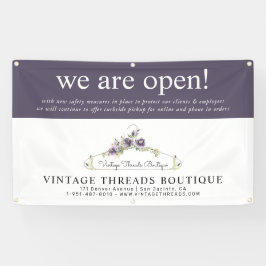 Bekleidungssicherheit Boutique Großer Auftakt Covi Banner