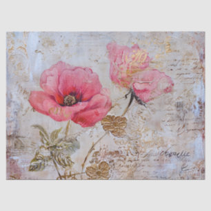 Beklemmende Vintage, Hübsche Pink-Pflaumen Seidenpapier