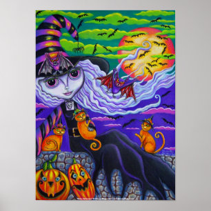 Beklopptes Halloween-Plakat Poster