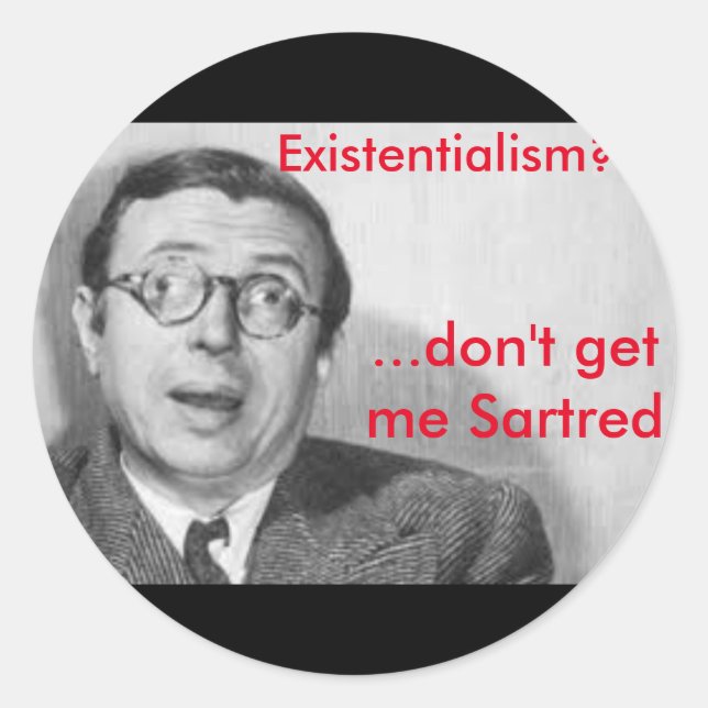 Bekomme mir keine Kartonkleber Runder Aufkleber (Vorderseite)