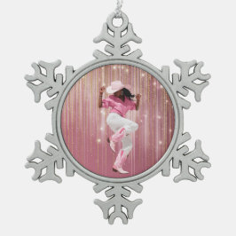 BEKOMMEN SIE IT GIRL #1 SCHNEEFLOCKEN Zinn-Ornament