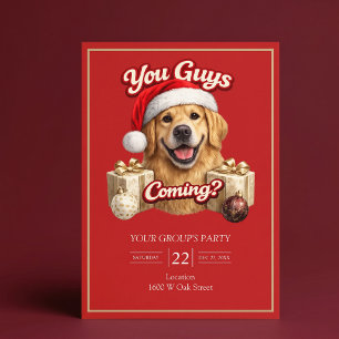Bekommt ihr Geschenke? Lustige Weihnachtsfeier Einladung