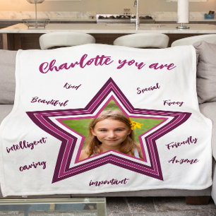 Bekräftigung der modernen rosa Decke des Fotos