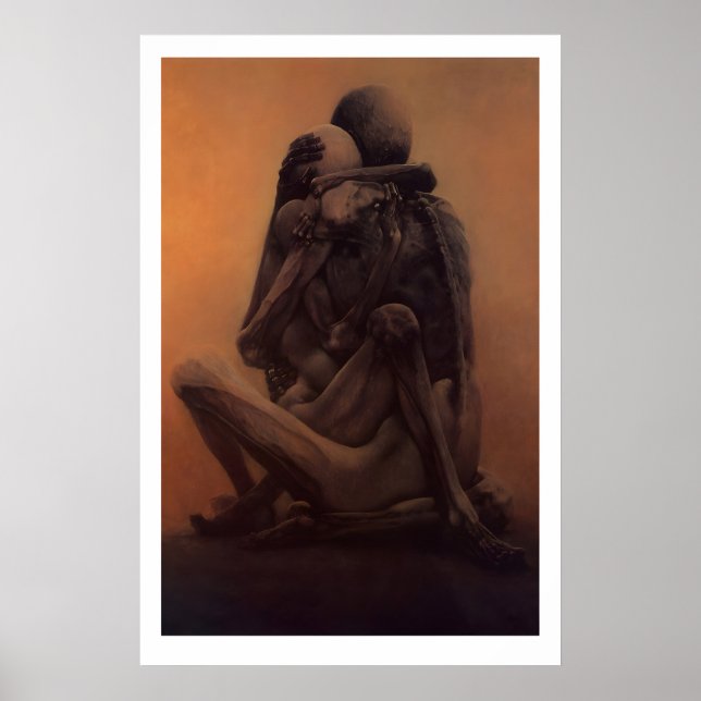 Beksiński-Kunstprint Gothic Horror Surrealist Poster (Vorne)