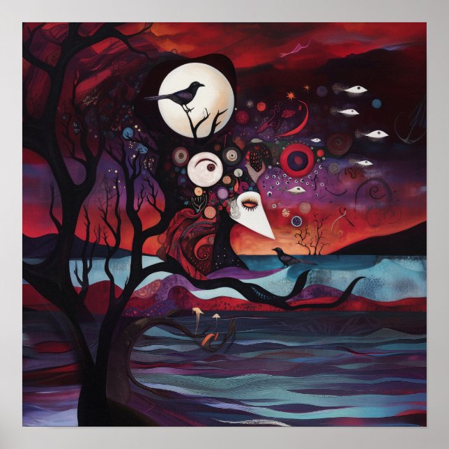 Bekundung der Absicht Hexerei künstlerischer Intel Poster (Vorne)