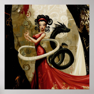 Bekundung der Absicht Hexerei künstlerischer Intel Poster