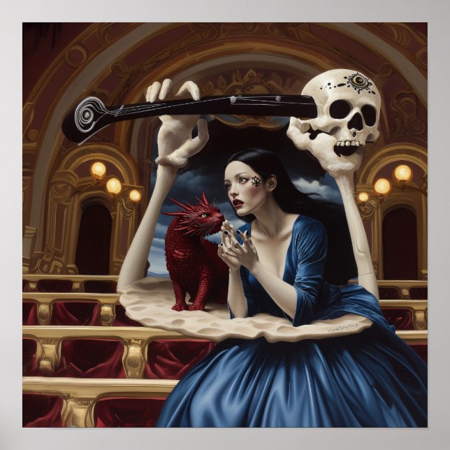 Bekundung der Absicht Hexerei künstlerischer Intel Poster (Vorne)