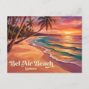 Bel Air Beach Guinea Postkarte