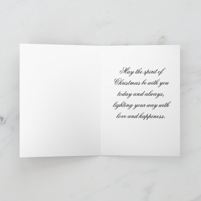 Bela Brown Weihnachts-Hoffnung! Feiertagskarte (Innenseite)