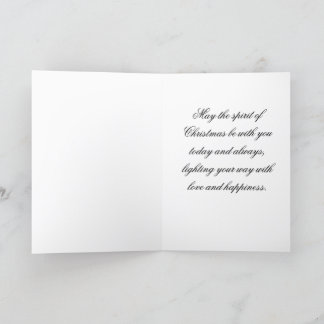 Bela Brown Weihnachts-Hoffnung! Feiertagskarte