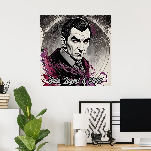 Bela Lugosi is Dead - Retro Art Poster (Heimbüro)