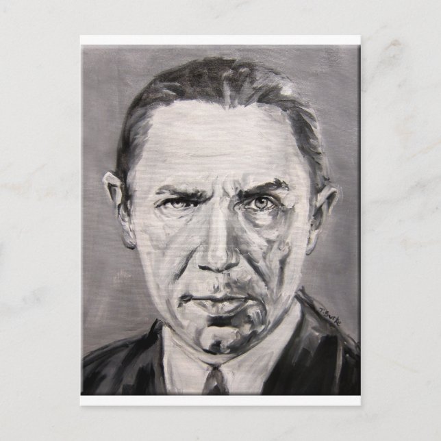 Bela Lugosi Postkarte (Vorderseite)