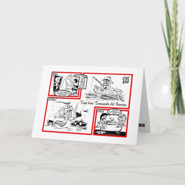 BELADEN: "LATE VALENTINE" FEIERTAGSKARTE (Vorderseite)