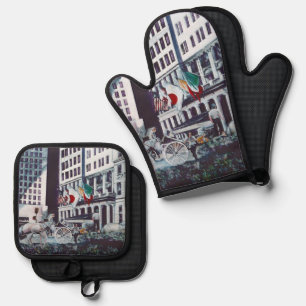 Beladen mit Personal Imagery Ofenhandschuh & Topflappen-Set