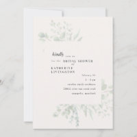 Beladung von Foliage Cream Bridal Dusche