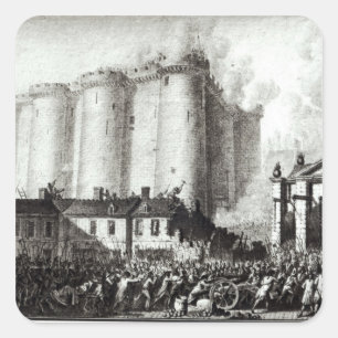 Belagerung der Bastille, am 14. Juli 1789 Quadratischer Aufkleber
