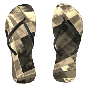 Belagerung oder braune geneigt Quadrate und Rechte Flip Flops