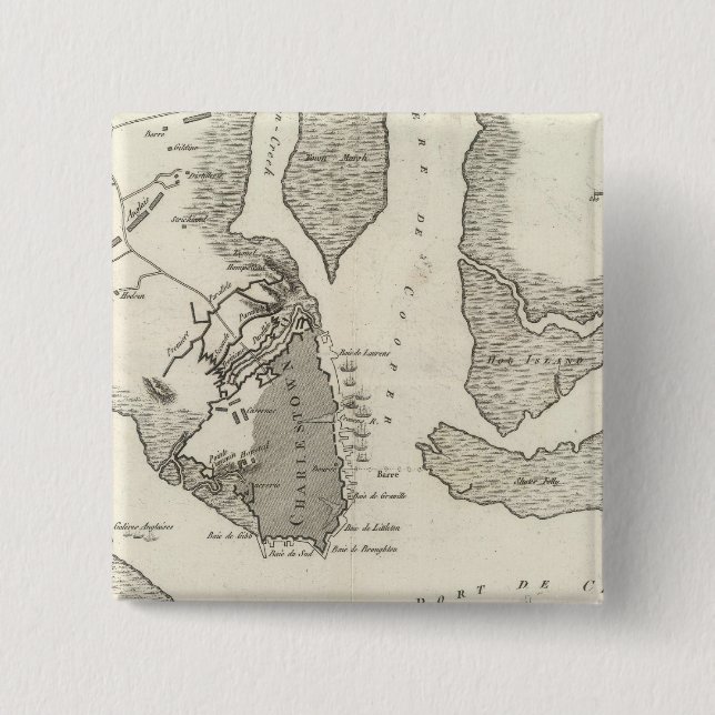 Belagerung von Charleston Button (Vorderseite)