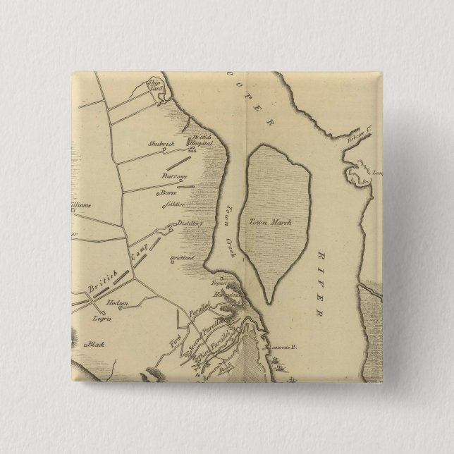 Belagerung von Charleston in S. Carolina Button (Vorderseite)
