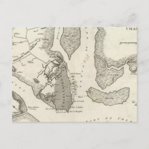 Belagerung von Charleston Postkarte