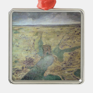 Belagerung von La Rochelle Silbernes Ornament