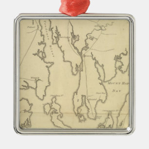 Belagerung von Newport, Rhode Island Silbernes Ornament