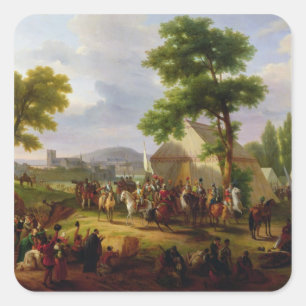 Belagerung von Paris durch Henri IV im Jahre 1593, Quadratischer Aufkleber