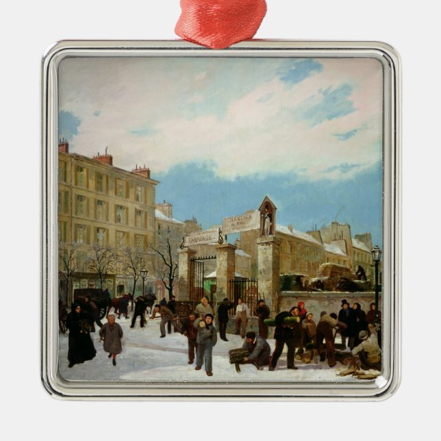 Belagerung von Paris Silbernes Ornament (Vorne)