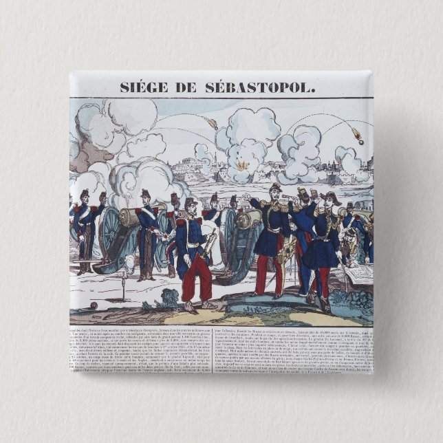 Belagerung von Sebastopol, 1854-55 Button (Vorderseite)