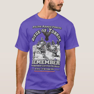 Belagerung von Tobruk Polnisch ww2 T-Shirt