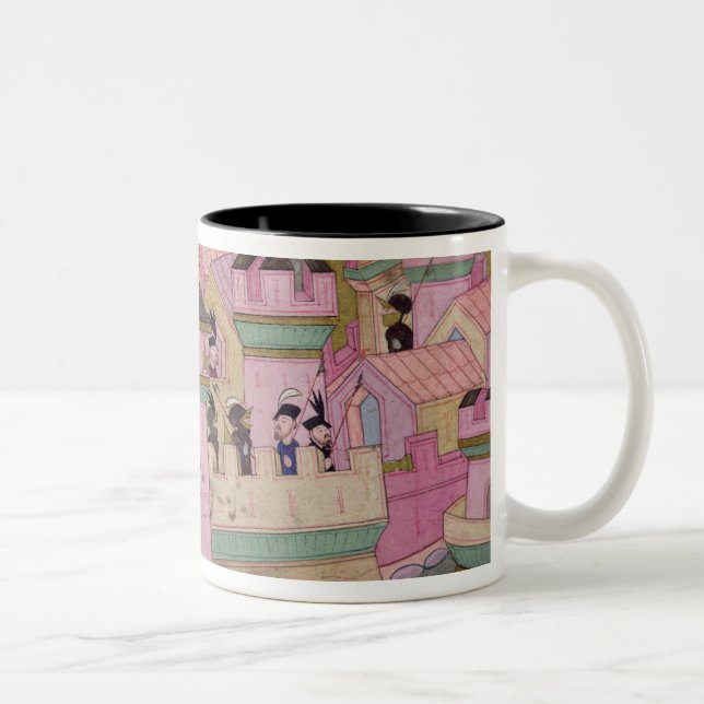 Belagerung von Wien durch Suleyman I das Zweifarbige Tasse (Rechts)