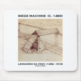 Belagerungs-Maschine (C. 1480) Leonardo da Vinci Mousepad