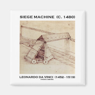 Belagerungsmaschine (C. 1480) Leonardo da Vinci Magnet