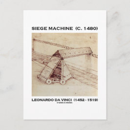 Belagerungsmaschine (C. 1480) Leonardo da Vinci Postkarte