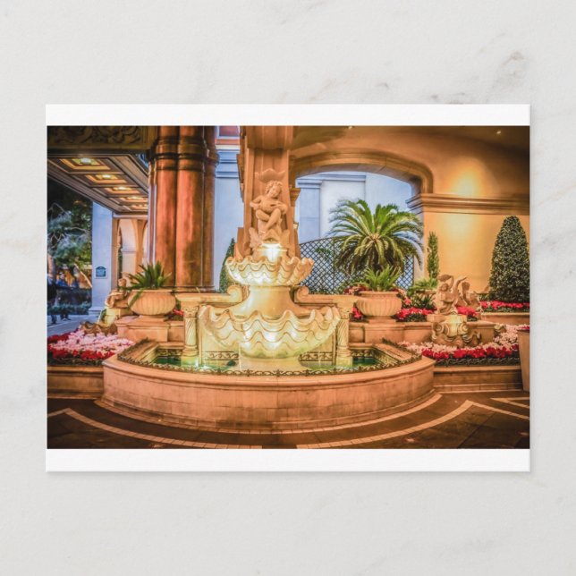 Belagio Las Vegas Nevada Fountain Resort Hotel Postkarte (Vorderseite)